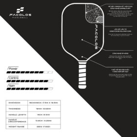 vot pickleball facolos pro hybrid 16mm chinh hang 7