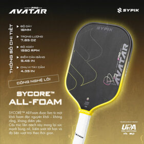 vot pickleball sypik avatar 16mm chinh hang 1