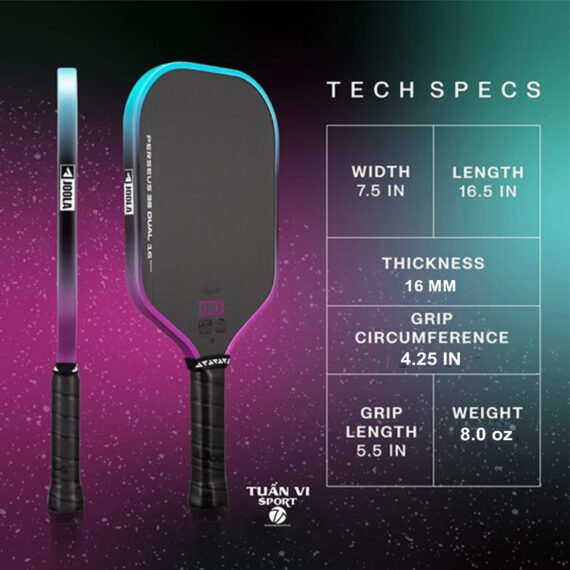 vot pickleball joola 3s dual perseus 16mm chinh hang scaled