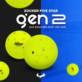bong pickleball zocker five star gen 2 chinh hang 9