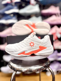 Giày Pickleball / Tennis Jogarbola Vento - White/Orange - Chính Hãng 1 giay pickleball tennis jogarbola vento chinh hang tuanvisport 2