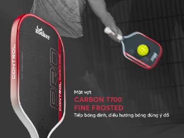 Vợt Pickleball Vợt Pickleball Zocker Pro Control -16mm - Đen - Chính Hãng 4 vot pickleball vot pickleball zocker pro control 16mm chinh hang 1