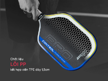 Vợt Pickleball Vợt Pickleball Zocker Pro Control -16mm - Đen - Chính Hãng 3 vot pickleball vot pickleball zocker pro control 16mm chinh hang 6