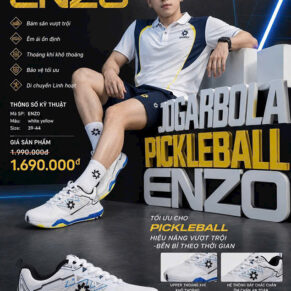 giay pickleball tennis jogarbola enzo white blue chinh hang 1