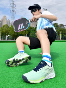Giày Pickleball / Tennis Lefus L042 - Glow Blue - Chính Hãng 3 giay pickleball tennis lefus l042 chinh hang tuanvisport 36